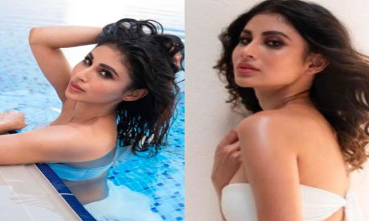 Mouni Roy | actress mouni roy wears white bikini in the pool photos goes viral