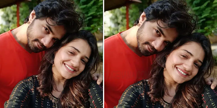 Hruta Durgule | marathi actress hruta durgule share photo with boyfriend director prateek shah said 8 days to go