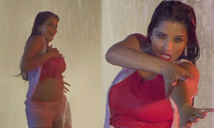 Monalisa Bold Dance | monalisa danced wearing a bold dress in the rain video got huge views