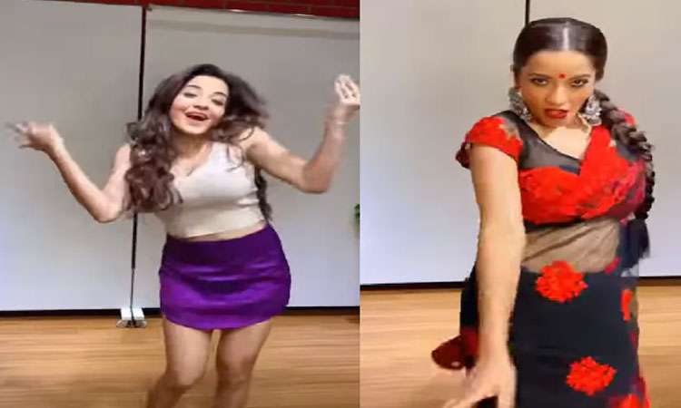 Monalisa | bhojpuri actress monalisa shared instagram reel on shree devi hawa hawai song monalisa dance viral