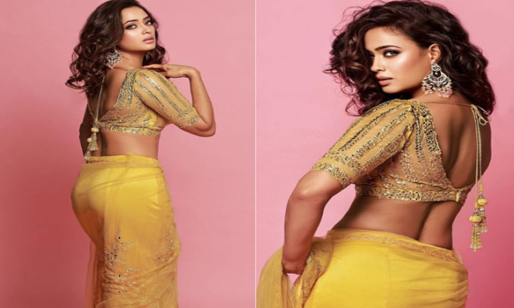 Shweta Tiwari | shweta tiwari looking hot and sexy in yellow saree photos viral