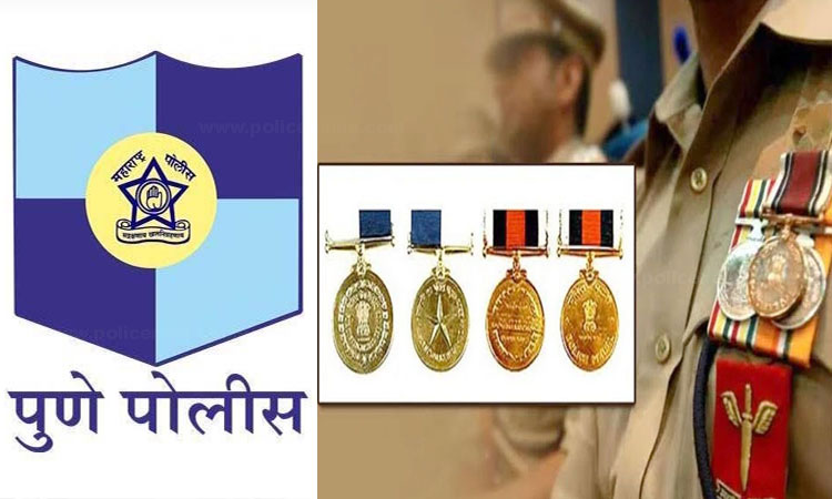President's Police Medal-Pune | Prakash Chaudhary, Pandurang Wanjle and Vijay Bhong awarded Police Medal for meritorious service to three members of Pune City Police