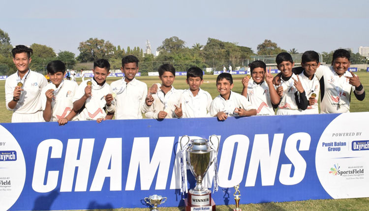 Punit Balan Group | The first ‘Balan Trophy’ to win the under-12 cricket tournament; Aryans Cricket Academy team wins!
