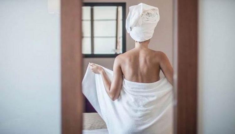 Towel And Bacteria | wrap the towel on the body immediately after bath so be careful dangerous bacteria will make your body home