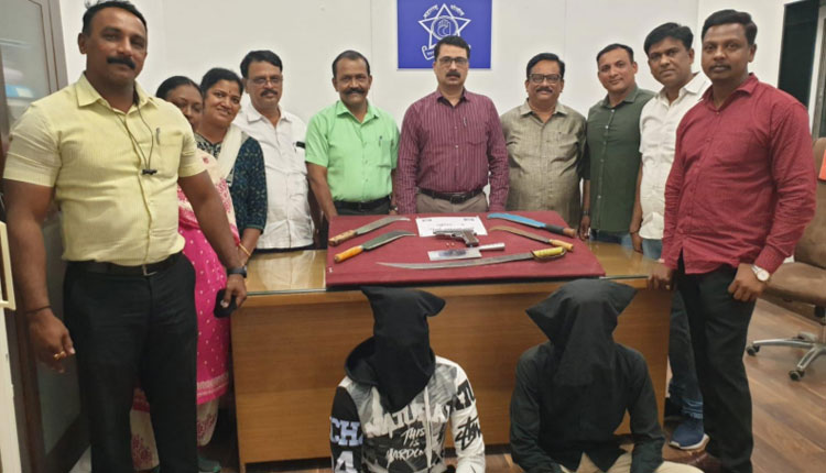 Pune Crime | Pune Police Crime Branch Unit 1 Seized Large arms; Two Criminals arrested they belongs to Madhav Waghate murder case