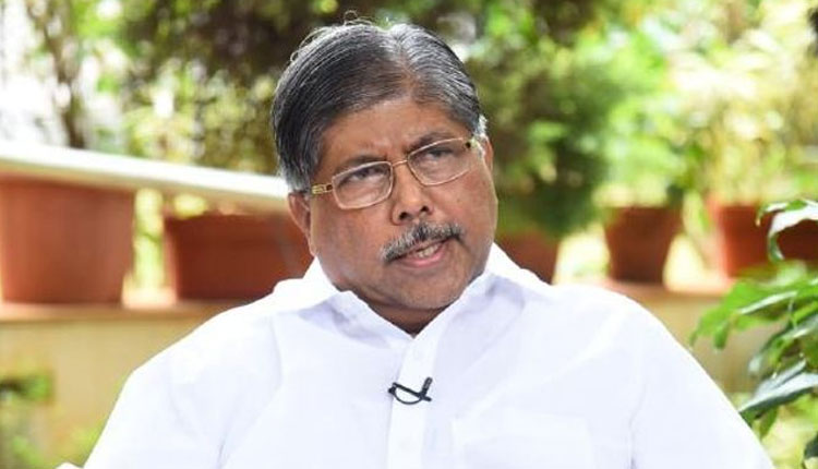Chandrakant Patil | BJP leader chandrakant patil requested udhhav thackrey to stop sanjay raut from using abusive language