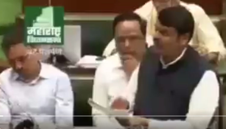 Girish Mahajan MLA girish mahajan catnap while live speech of devendra fadanvis at vidhansabha