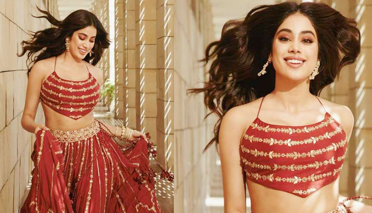 Janhavi Kapoor Bold Photoshoot | janhvi kapoor ran wearing a ghagra choli fans giving photos asked such questions