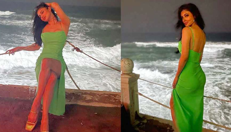 Mouni Roy Latest Bold Photo | mouni roy showed a sizzling avatar on the beach late at night photos will make you fan