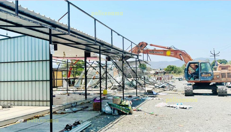 PMRDA Encroachment Action | Strong Action Like Hammer On Unauthorized Construction At Ghotawade In Mulshi Taluka Of Pune By Pune Metropolitan Region Development Authority (PMRDA)