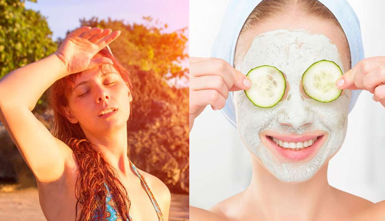 Skin Care In Summer | skin care in summer homemade face pack curd watermelon aloe vera lemon gulab jal sandalwood