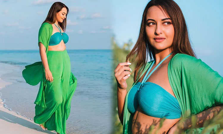 Sonakshi Sinha Pregnancy Rumours | sonakshi sinha bodyshamed for her new photoshoot in maldives