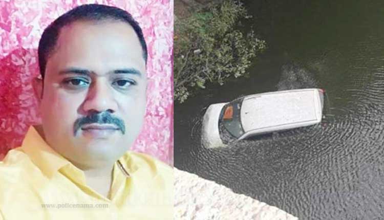 Pune Crime | car crash in indrayani river on talegaon to chakan road one person death pimpri chinchwad of pune