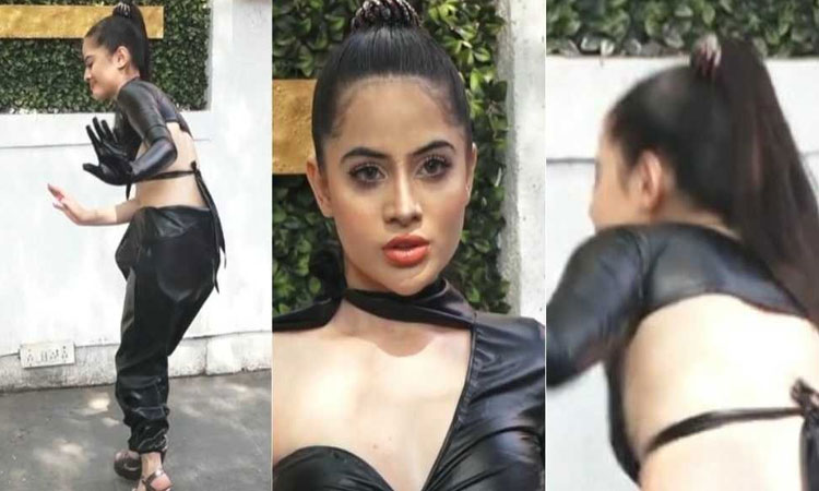 Urfi Javed Oops Moment | urfi javed oops moment urfi javed disbalance in front of paparazzi in revealing dress