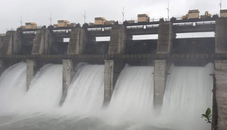 Chasakman Dam | chasakman dam is 90 percent full 4 thousand 295 cusecs discharge in bhima river