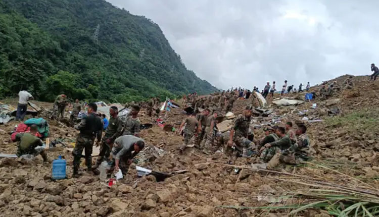 Manipur Landslide | manipur landslide 14 dead many feared trapped as rescue ops continue
