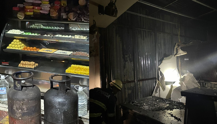 Pune Fire News | Massive fire to shops in Kirkatwadi on Sinhagad road; Three shops gutted in fire