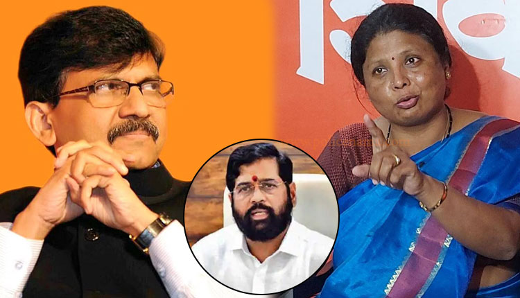 Sushma Andhare | shinde group slams sanjay raut says he fears that sushma andhare may take his place of spokesperson