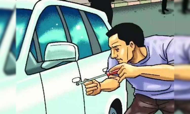 Pune Crime | A laptop was stolen by breaking the glass of a car, an incident in the market yard area crime news