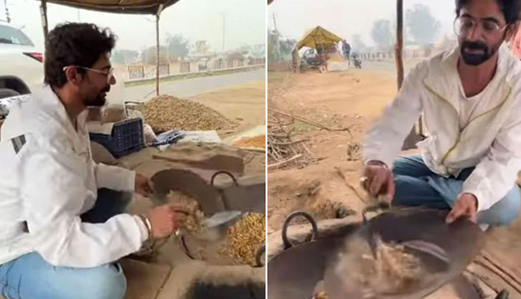 Comedian Sunil Grover | comedian sunil grover selling peanuts on roadside fan shocked video viral