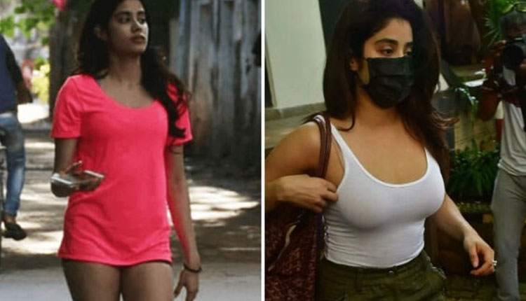 Janhvi Kapoor | sridevis daughter jhanvi kapoor forgot all the shame in the affair of fashion such pictures were captured in the camera