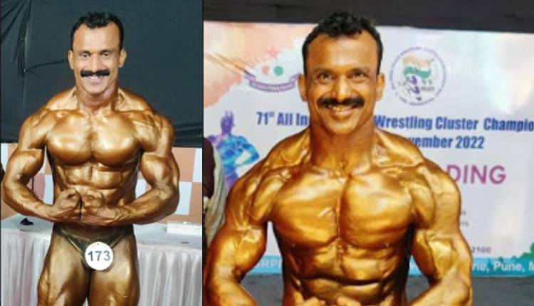 Police Sports Competition | PSI Sachin Shinde's 'golden' performance in bodybuilding competition in Pune, won the 'gold medal' for the third time in a row