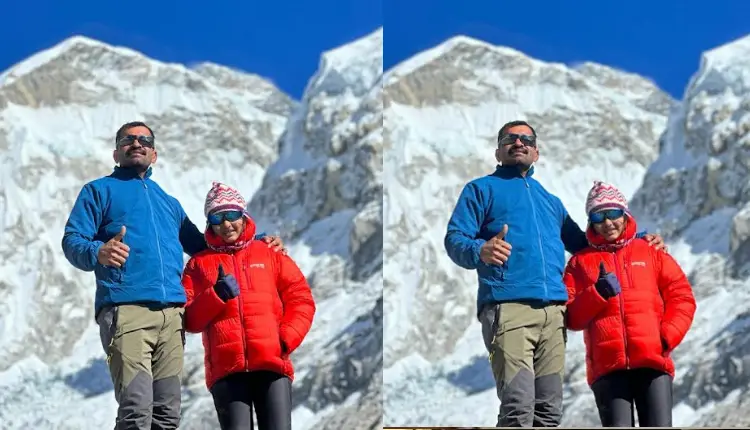 Pune Rural Police | pune rural police sub inspector of local crime branch visited everest base camp with his daughter