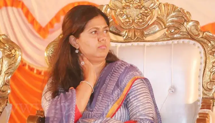 Pankaja Munde | BJP leader pankaja munde is also aggressive on the case of contempt of great men will keep silence at gopinath gad