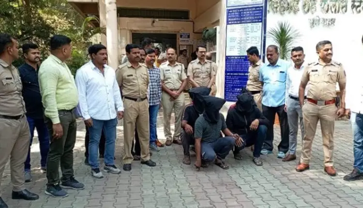 Pune Crime | Car driver stripped and robbed! 5 people were arrested for robbing motorists in Sinhagad Road, Hingane, Navale Bridge area Sinhagad Raod police station
