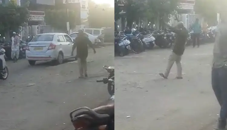 Solapur Police | viral video of a policeman leaving work dance in solapur police news