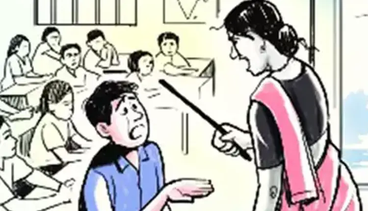 Pune Crime | lady teacher beaten first standard student for bad hadwriting also threatening him in pune crime news