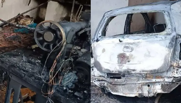 Pune Crime News | youth sets own vehicle and home on fire in pune