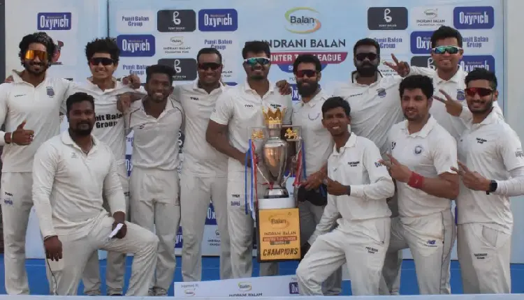 Indrani Balan Winter T-20 League | 2nd 'Indrani Balan Winter T20 League' Championship Cricket Tournament; Punit Balan Group won the title