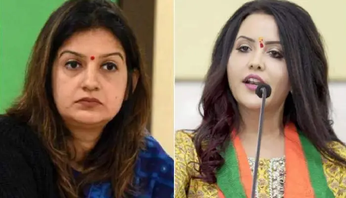 Amruta Fadnavis Amruta Fadnavis-Priyanka Chaturvedi clash verbally 'Madam Chatur, this is your place'