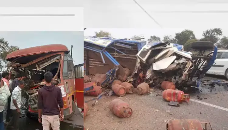 Chhatrapati Sambhaji Nagar Accident | chhatrapati sambhaji nagar bus accident one dead many inured