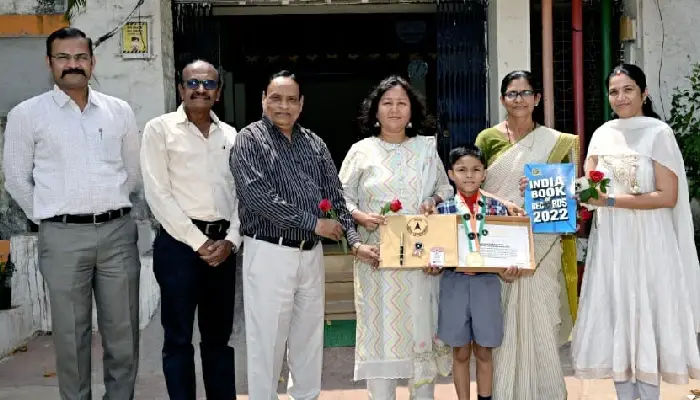 India Book of Records | Admirable! Police Inspector Devendra Chavan's 7-year-old son records record in India Book of Records