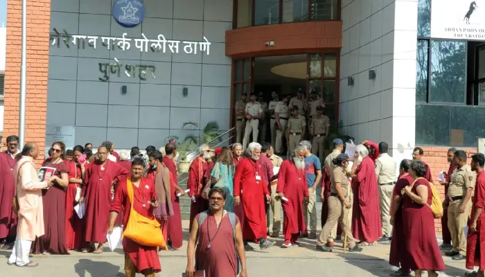 Pune Crime News | A case has been filed in Koregaon Park Police Station against as many as 130 followers who created chaos in the area of ​​Osho Commune Ashram in Pune.