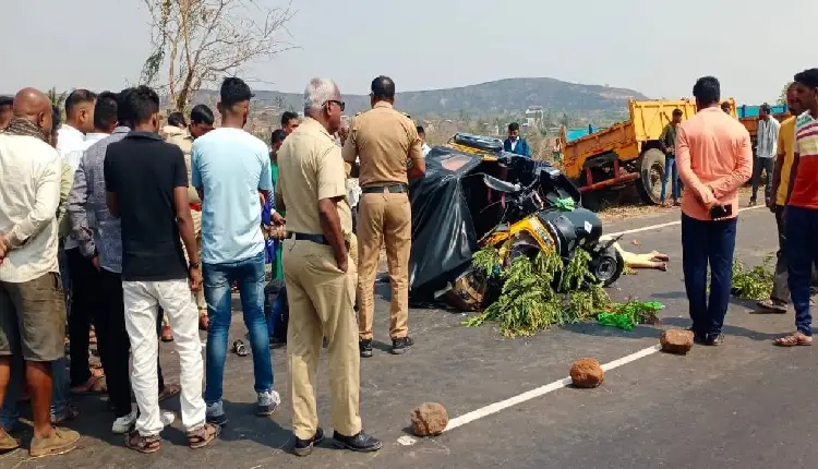 Satara Crime News | karad there was a terrible accident 3 people from the same family in kolhapur district were killed