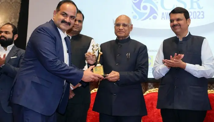  CSR Award-2023 - Sudarshan Chemical | Governor Ramesh Bais, Deputy Chief Minister Devendra Fadnavis presented 'CSR Award-2023' to Sudarshan Chemicals Rajesh Rathi