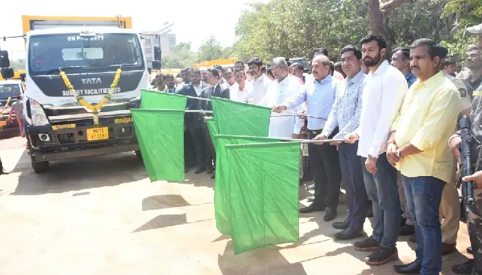  Chandrakant Patil | Garbage collection vehicles inaugurated by Guardian Minister Chandrakant Patil