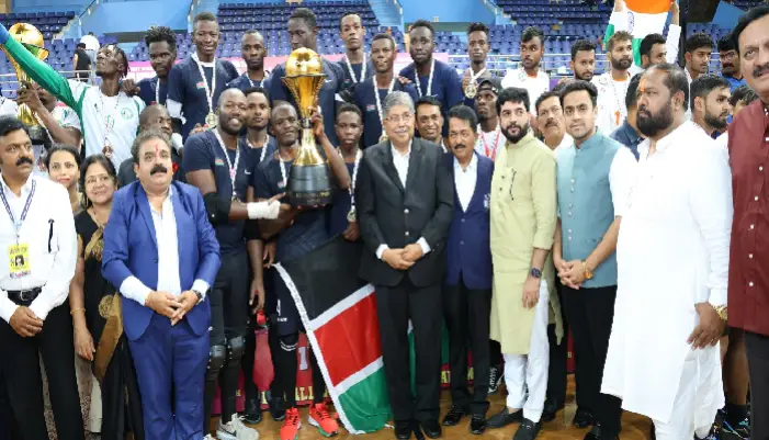 Roll Ball World Cup Tournament In Pune | Sixth World Cup Rollball tournament, double crown for Kenyan team; India runner up! Striving to participate in Rollball Olympics and Asian Games - Chandrakant Patil (Video)