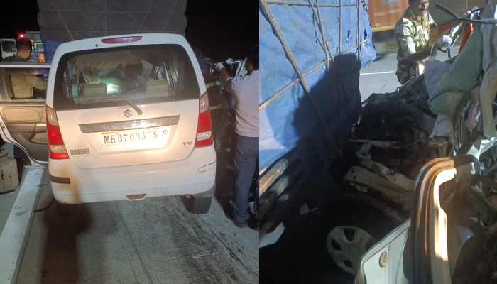 Samruddhi Mahamarg Accident | The cycle of accidents on Samriddhi Highway does not stop; Car collides with truck, three killed including two women doctors