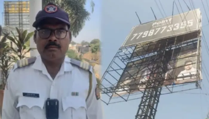 Pune Traffic Police News | Traffic police saved youth's life, Loni Kalbhor incident