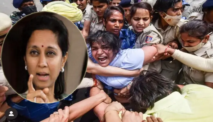 NCP MP Supriya Sule Are there villains who are demanding justice now?, Supriya Sule's angry question to the central government over the mistreatment of wrestlers