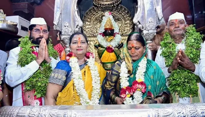 CM Eknath Shinde | pandharpur ashadhi ekadashi shasakiya mahapija cm eknath shinde with wife