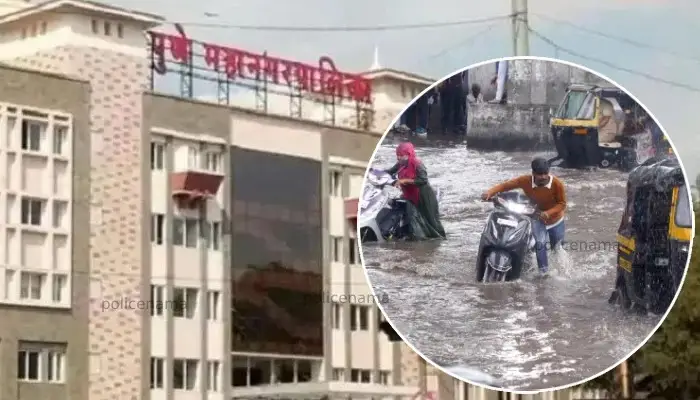 Pune Rains | water monsoon works in first rain in pune administration of the municipal corporation