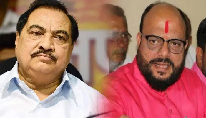 Maharashtra Politics News | settlement between eknath khadse and gulabrao patil due to compromise between case was dropped