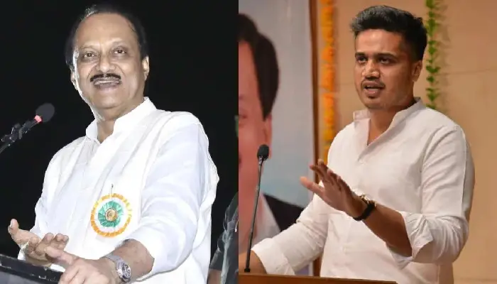 Rohit Pawar On Ajit Pawar | Fearing defeat, Ajit Pawar retreated and forwarded Adhalrao ! Adhalrao was unwilling to contest Lok Sabha elections: Rohit Pawar