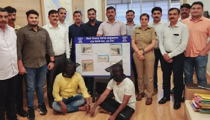 Pune Pimpri Chinchwad Crime News | The plot to avenge the murder of Kishore Aware was foiled! 5 accused arrested and 7 pistols, 21 cartridges seized