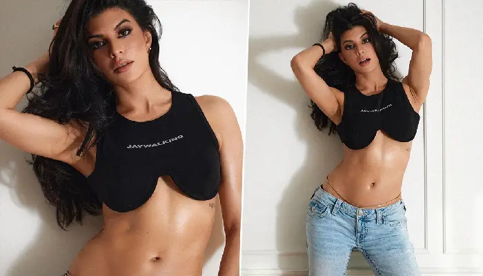  Jacqueline Fernandez | jacqueline fernandez electrifies in black crop top her sexy pictures will leave you spellbound